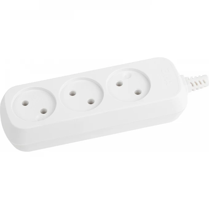 Колодка ЭРА KX-3 3 розетки без зазeмления B0028331 Колодка ЭРА KX-3 3 розетки без зазeмления B0028331