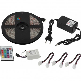 Комплект светодиодной ленты ЭРА Б0043070 5050kit-14.4-60-12-IP65-RGB разноцветный 5м Комплект светодиодной ленты ЭРА Б0043070 5050kit-14.4-60-12-IP65-RGB разноцветный 5м