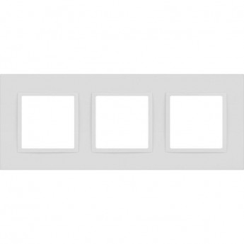 Рамка для розеток и выключателей ЭРА ELEGANCE Б0065826 14-5013-01М Classic на 3 поста матовый белый