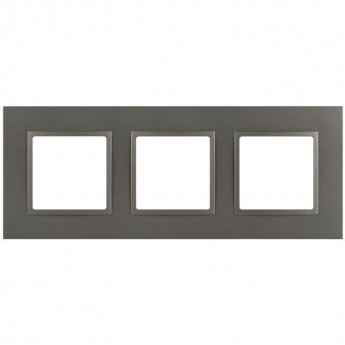 Рамка для розеток и выключателей ЭРА ELEGANCE Б0065827 14-5013-16 Classic на 3 поста титан