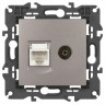 Розетка ЭРА ELEGANCE Б0065768 14-3110-16 RJ45+TV титан B0065768