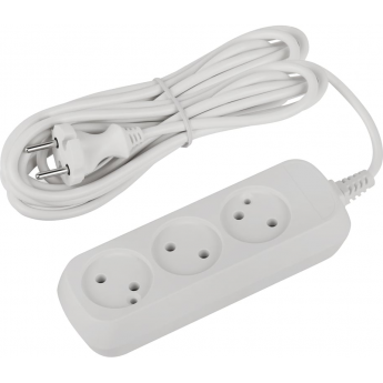 Удлинитель электрический ЭРА UDL-10-350-E Greenline 3 розетки с заземлением 5м ПВС 3х0.75кв.мм